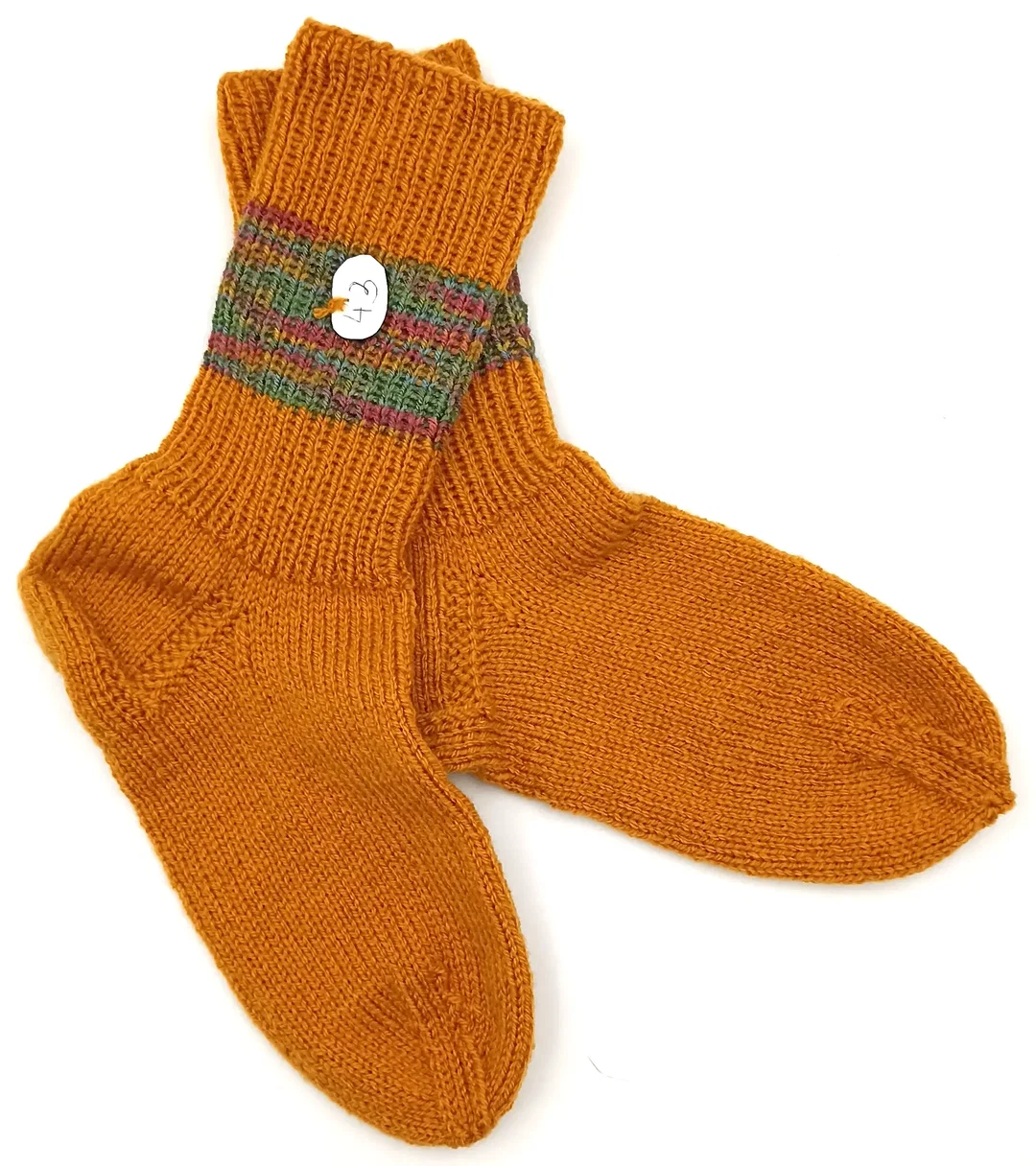 Handgestrickte Wollsocken Gr. 43 – Bild 1