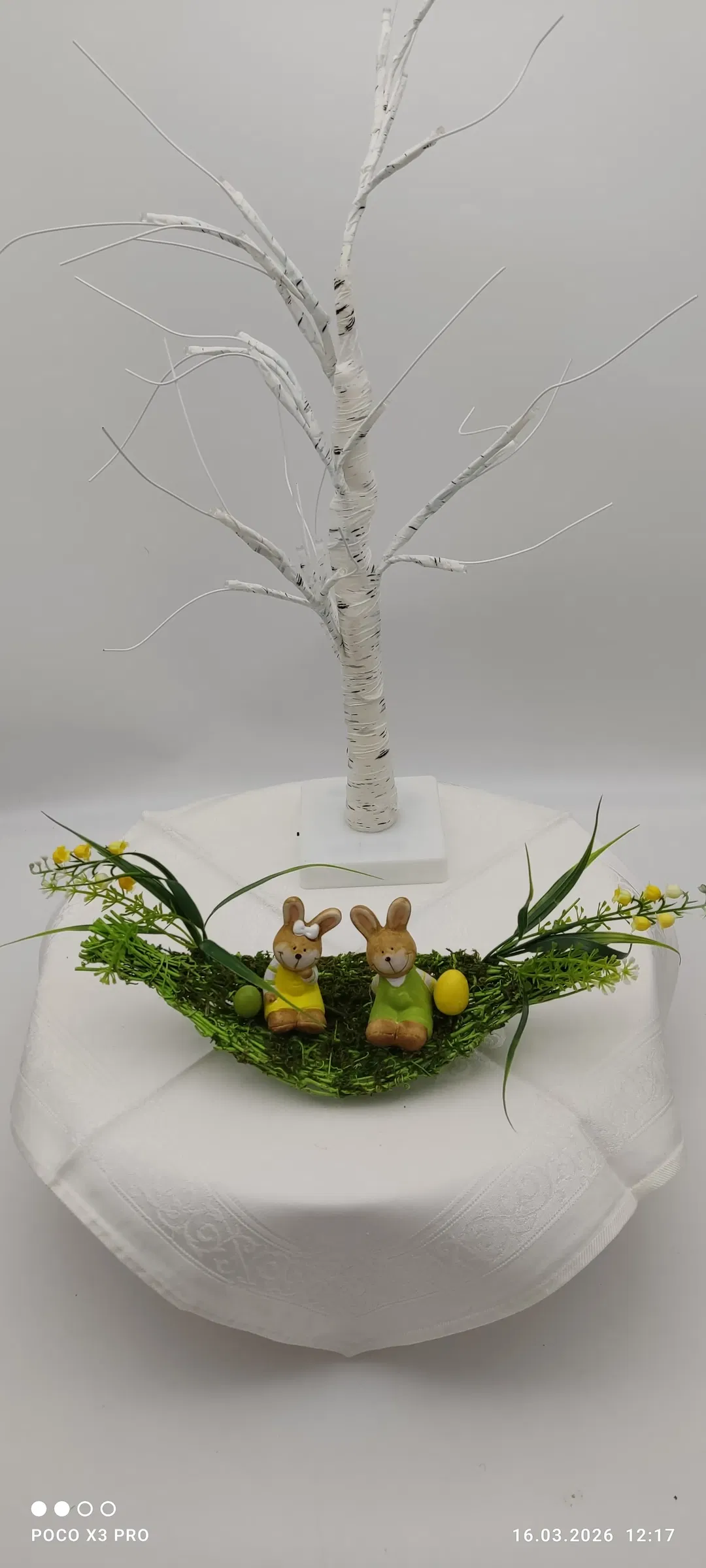 Osterdeko Keramik Hase & Eier | Ohne Baum - Bild 4