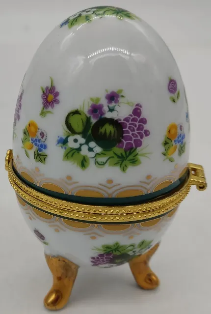 Limoge Porzellan Ei (Schmuck Ei) – Bild 3