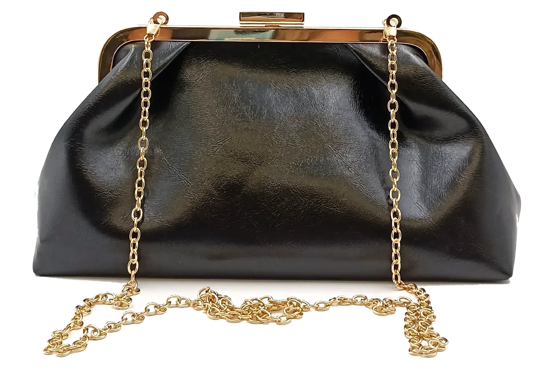 Wittchen Damenclutch Leder schwarz – Bild 3