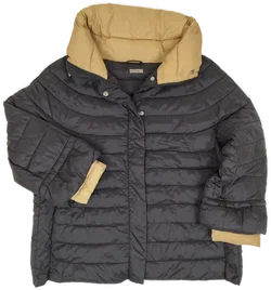 Maliparmi Steppjacke, schwarz-beige, Gr. 42 (ital.Größenangabe) / Gr. 38