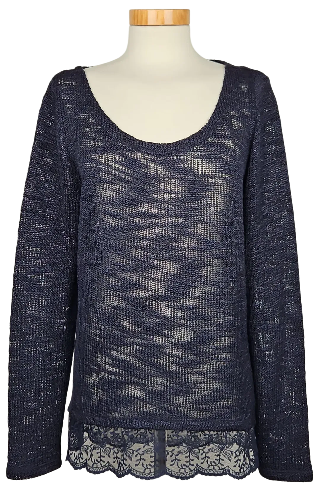 ONLY Damen Pullover, marine - Gr. L  - Bild 4