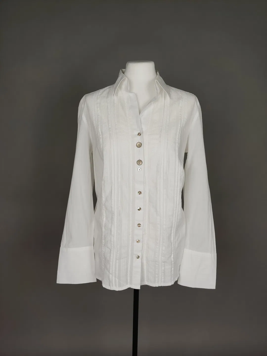 Peter Hahn Damen Bluse weiß - M / 38 - Bild 4