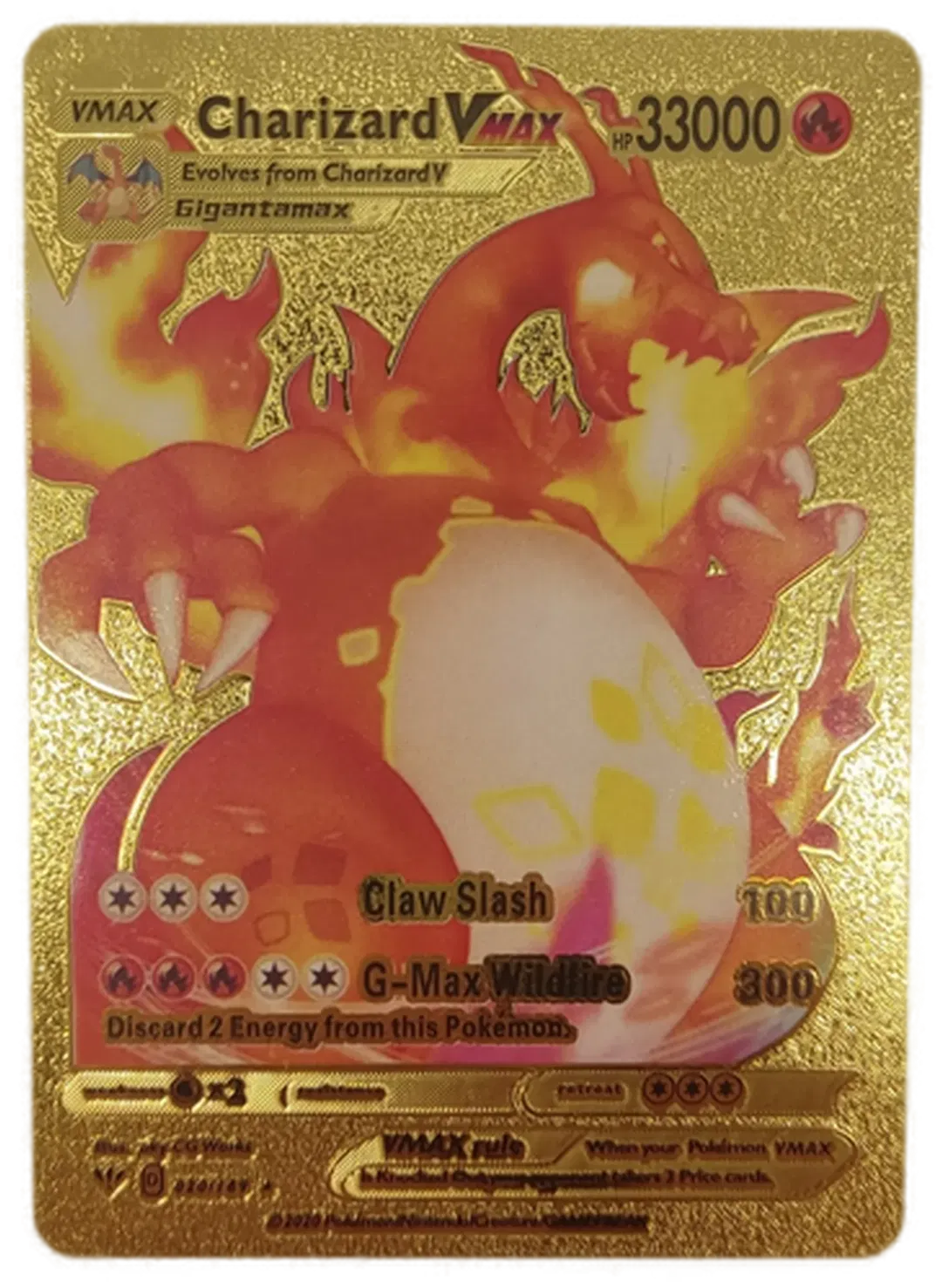 Pokémon Sammelkarte Goldfolie Vmax Charizard Vmax - Bild 4