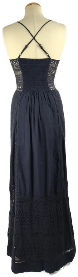 Maxikleid Superdry Baumwolle Unifarben | Sommerabend-Eleganz – Vorschau 3