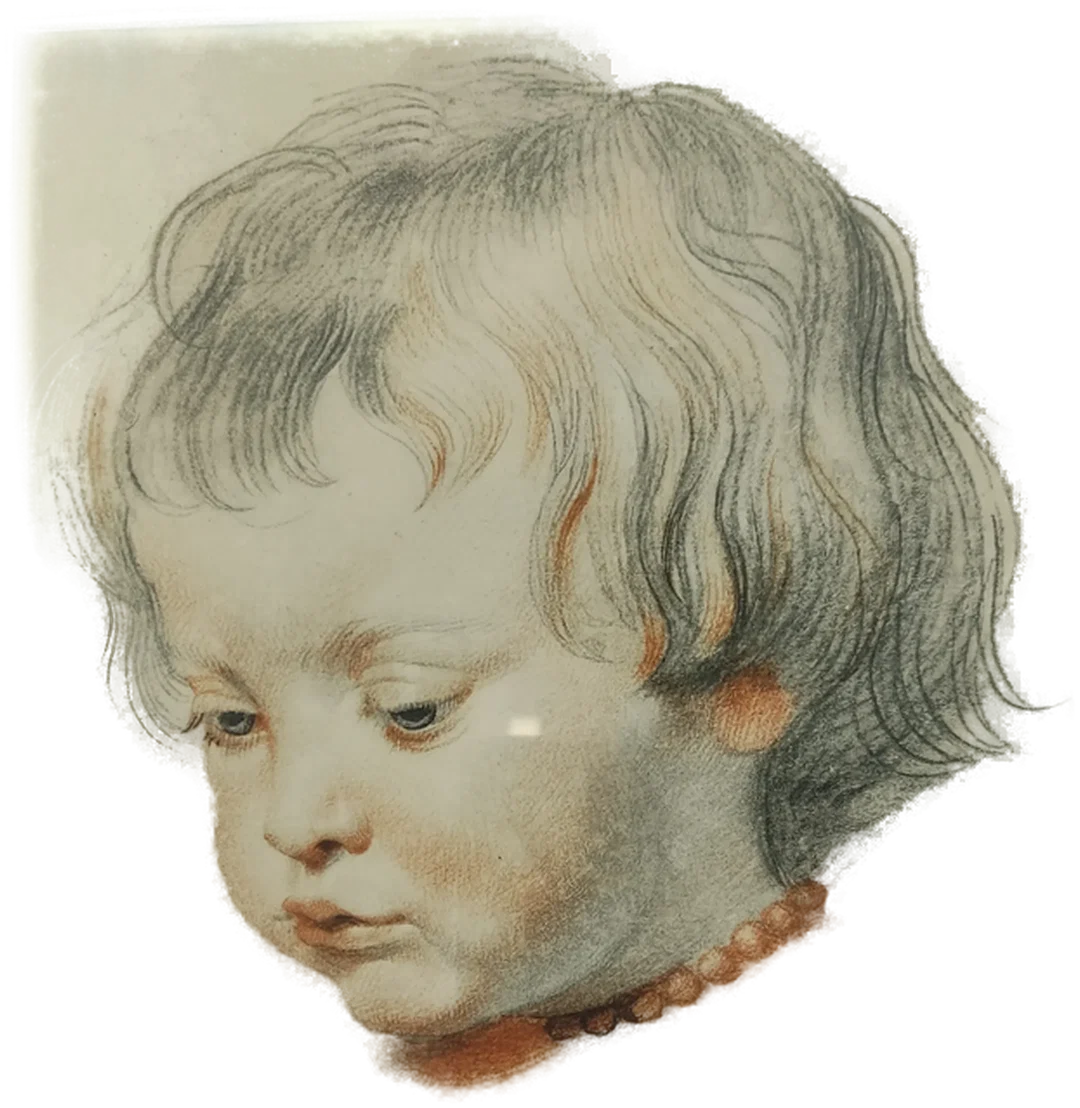 Druck von Peter Paul Rubens "Sohn Niklas mit Perlenkette" – Bild 2