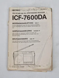 Sony ICF-7600DA Digitaler Weltempfänger / Radio - Schwarz (Ungeprüft / Bastlerware) – Vorschau 18