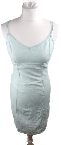 H&M Leinen-Minikleid in Hellblau | Sommerliche Eleganz