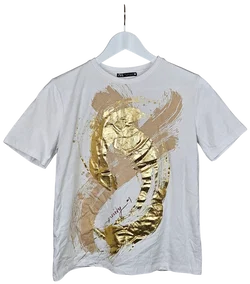 ZARA Damen T-Shirt, weiß - Größe S - Bild 1