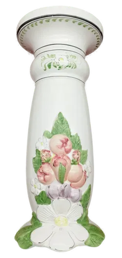 Bemalter Übertopf Keramik - ca. 50cm hoch / VINTAGE - Bild 1