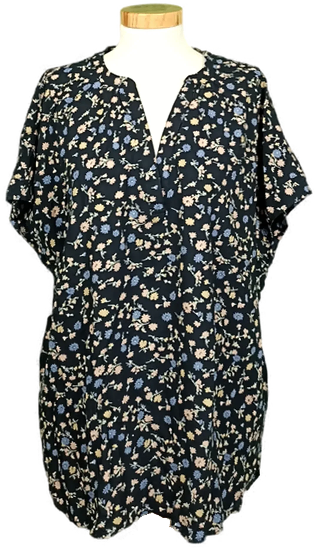 Esprit Damenbluse gemustert blau Gr. XXL – Bild 1