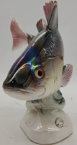 Porzellan Flussbarsch Large Holland Mid-century Modell-Fisch Perch 354 - Bild 3