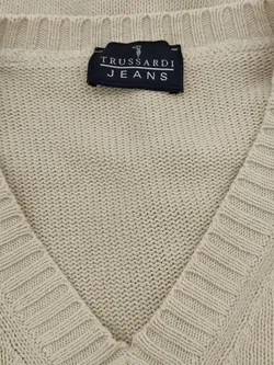 Trussardi Herren Strickpullover beige Gr. XL - Bild 3
