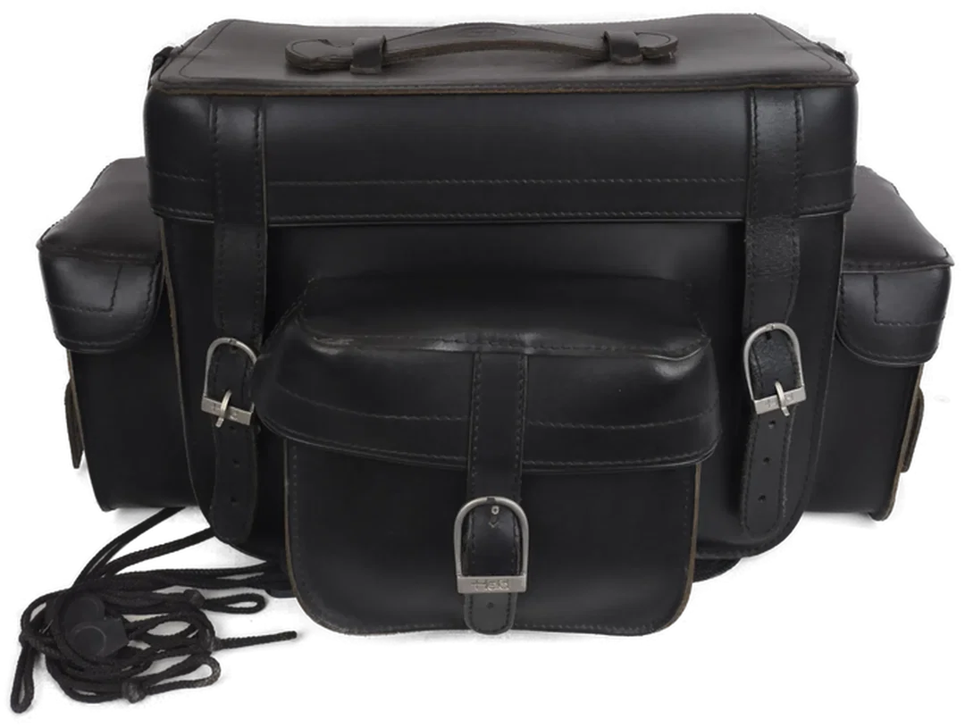 HELD Satteltasche, Leder, schwarz, Motorrad – Bild 3