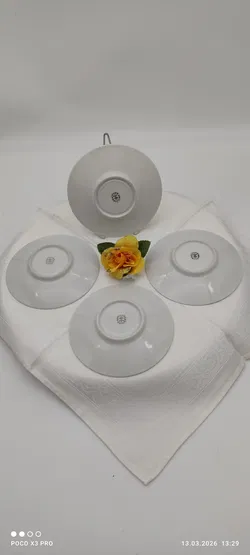 Lilien Porzellan Tee-Untersetzer 4er-Set | Vintage-Schatz - Bild 3