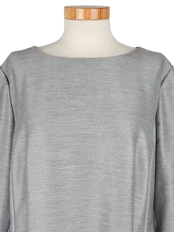 BARBARA SCHWARZER Damen Midikleid, grau - Gr. XL  - Bild 4