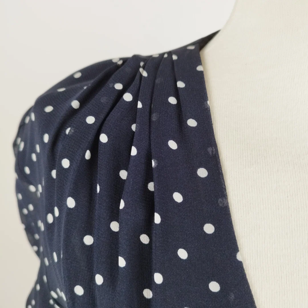 René Lezard Polkadot Midikleid - Gr. 38 / 100% Viskose – Bild 4