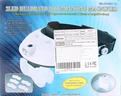 LED Kopfband Lupenbrille mit Beleuchtung – 11-fache Vergrößerung – neu im Karton - Bild 3