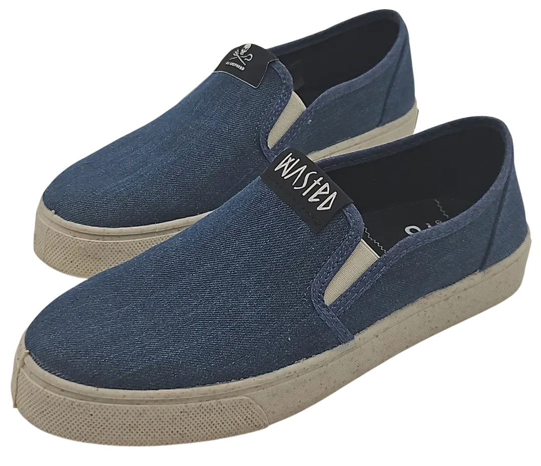 Wasted Slip-On Sneaker, blau - Gr. 38 - Bild 1