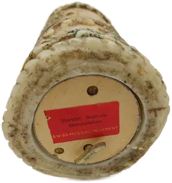 Swiss Musical Movement Hochzeitskerze mit Spieluhr Marche Nuptiale Mendelssohn - Bild 5