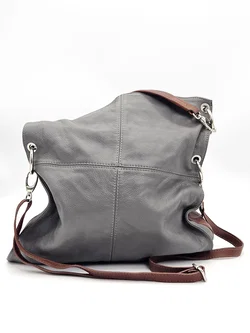 Damen Ledertasche - grau  - Bild 4