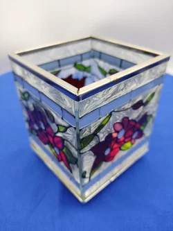 Buntglas-Windlicht im Tiffany-Stil | Zeitloses Design – Vorschau 4