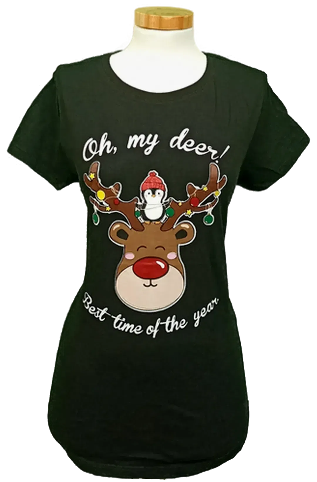 FB Sister Damen Weihnachtsshirt schwarz gemustert Gr. M - Bild 1