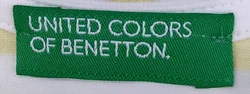 United Colors of Benetton Kindershirt gelb/weiß Gr. M - Bild 3