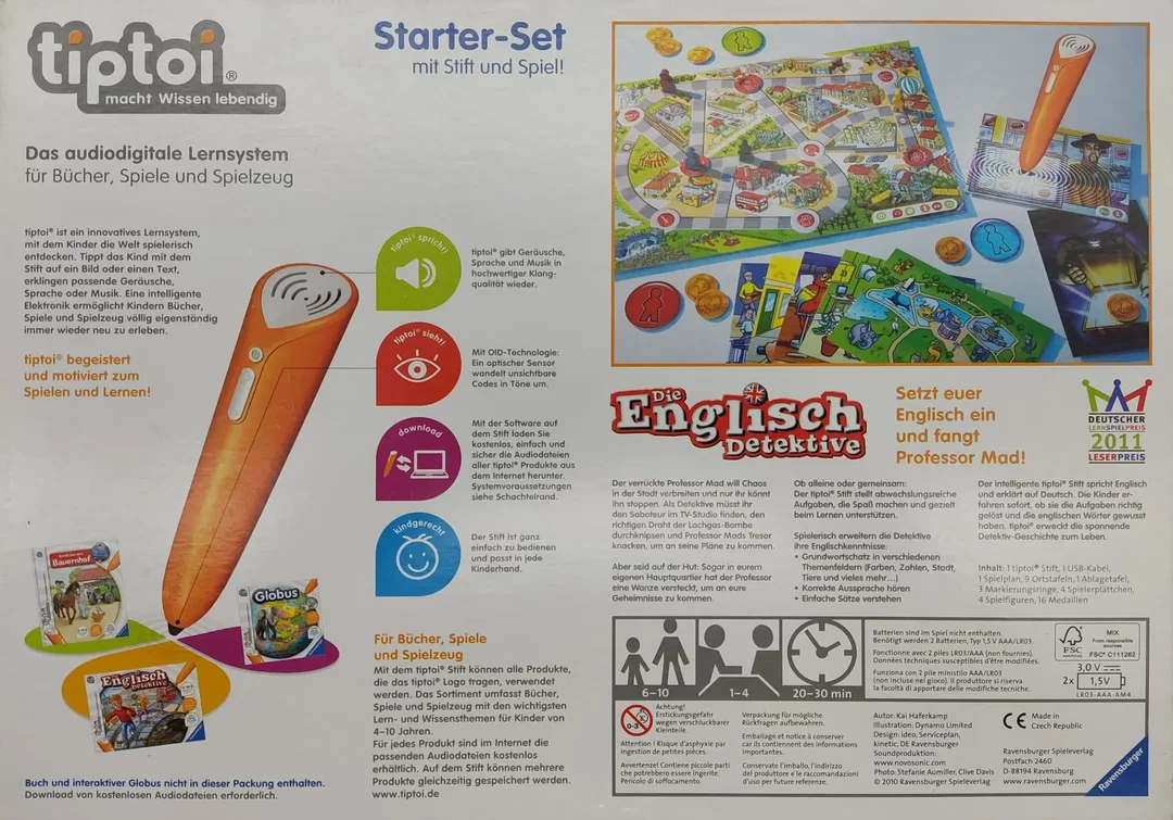 tiptoi® Starter Set - Die Englisch Detektive - Lernspiel - Ravensburger – Bild 2
