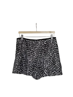 ZARA Damen Shorts mit Pailletten, schwarz - Gr. L / 40 - Bild 2