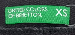 United Colors of Benetton Kinderjeans schwarz Gr. XS - Bild 3