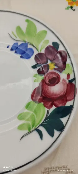 Kleiner Teller Lilien Porzellan Wilhelmsburg 'Alpenflora' | Vintage-Schatz - Bild 4