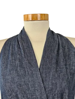 ZARA Damen Maxikleid, jeansblau - Gr. L / 40  - Bild 3