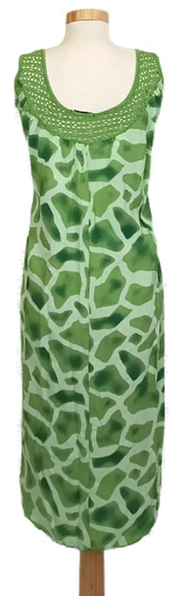 New Collection Midikleid grün gemustert Gr. XL - Bild 2