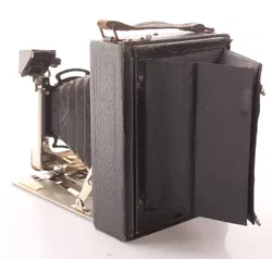 Antike Balgenkamera – Plattenkamera – Bausch & Lomb Objektiv – Laufbodenkamera um 1920 - Bild 5