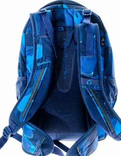 Satch Schulrucksack – Blau Camouflage – ergonomisch & verstellbar - Bild 3