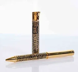 Balmain Paris Kugelschreiber & Feuerzeug Set, gold-schwarz, gemustert - Bild 6