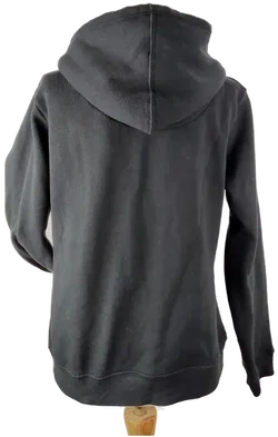 Weste 'Casa Blanca', langarm mit Kapuze, schwarz mit Taschen, Größe M - Bild 3