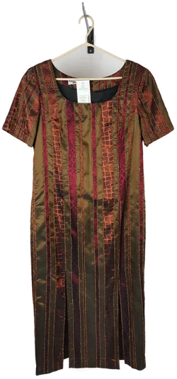 Maxi-Abendkleid Bronzestreifen | Petra  Wiechmann - Bild 9