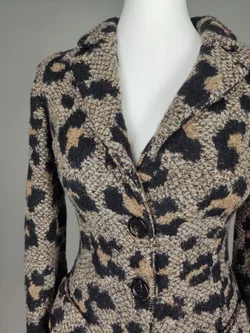 MARC CAIN Damen Blazer mit Animalprint - S / 36 - Bild 3