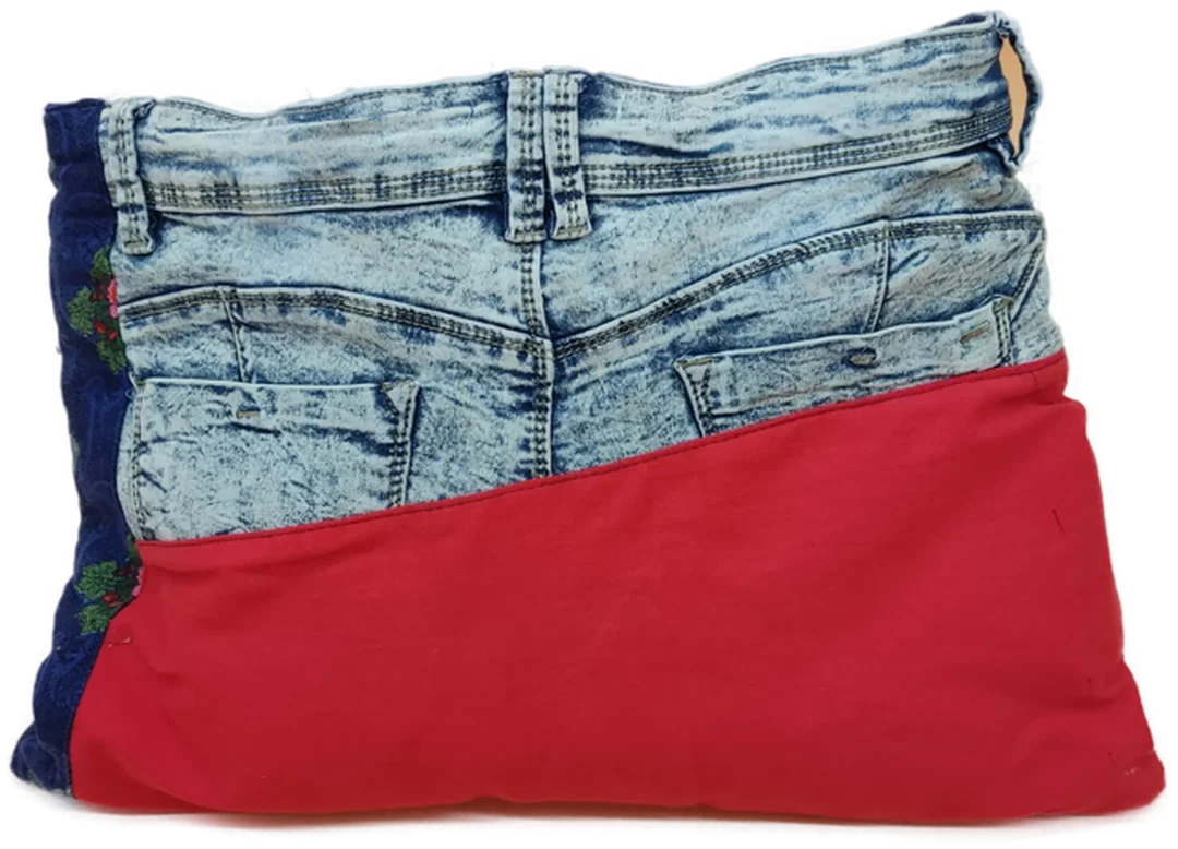 Jeans-Upcycling Laptoptasche – Bild 2