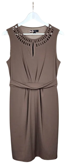 COMMA Damen Midikleid, braun - Gr. M – Vorschau 1
