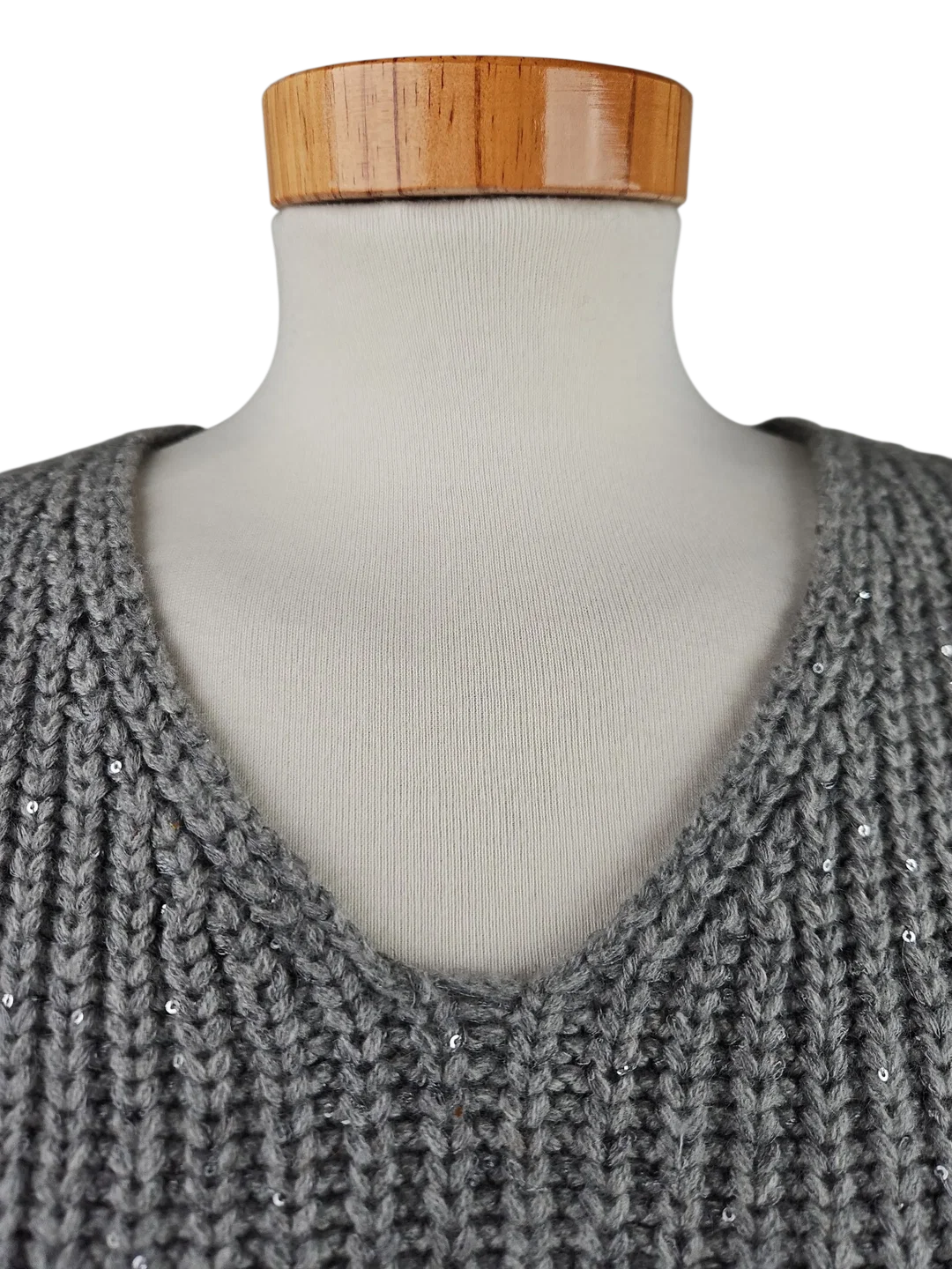 Simply Cashmere Damen Pullover (Kaschmir). grau - Gr. M/38 – Bild 4