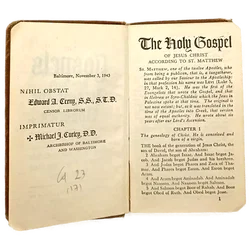 Das Neue Testament Römisch-katholische Fassung (US Army, 6. März 1941) – Englische Originalausgabe - Bild 4