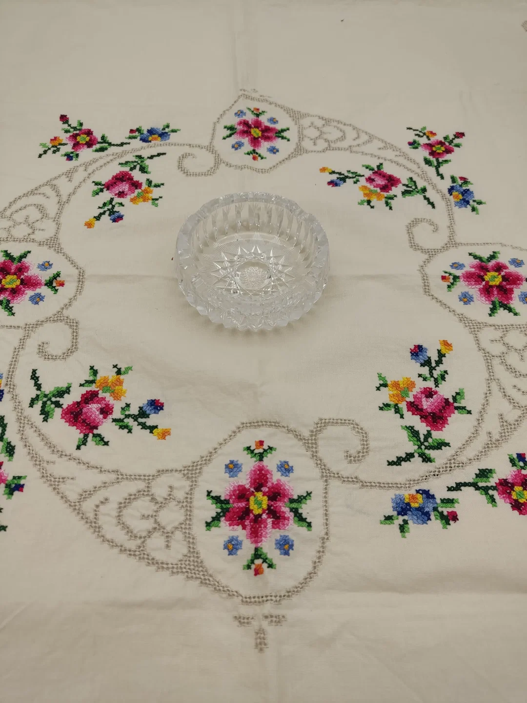 Kleiner Kristallglas Aschenbecher, D / 10 cm - Bild 1