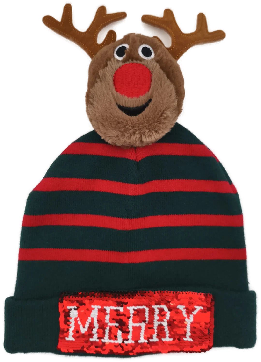 H&M, Weihnachtsmütze Kinder, "Elch", Gr. 104 – Bild 1