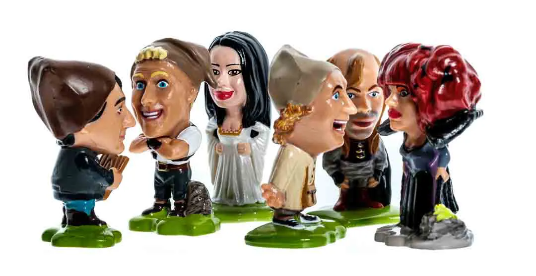 Ü-Eier Setzkastenfiguren 6 Stück aus der Serie"Die 7 Zwerge 2007" – Bild 2