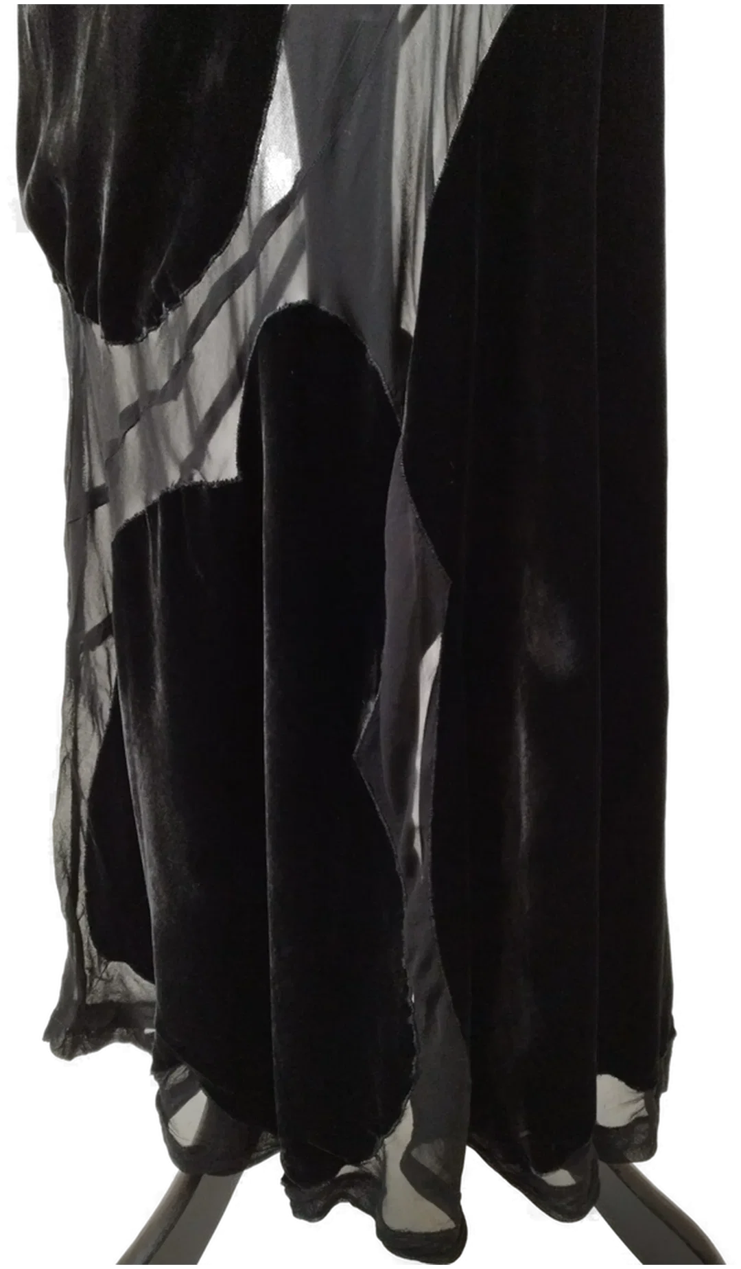 Comme des Garcons Maxikleid - Gr. M / 82% Viskose / 18% Seide – Bild 3
