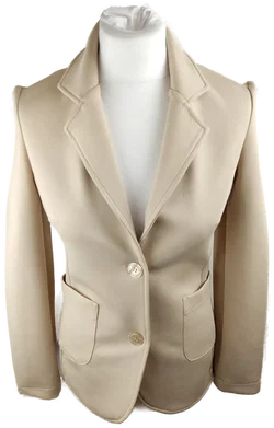 Blazer Albe Moda Creme Polyester Gr.34 | Wie Neu