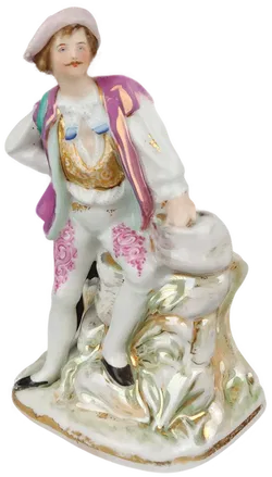 Dekoskulpturen aus Porzellan - Rococo Bauernmädchen und Jäger - Bild 4